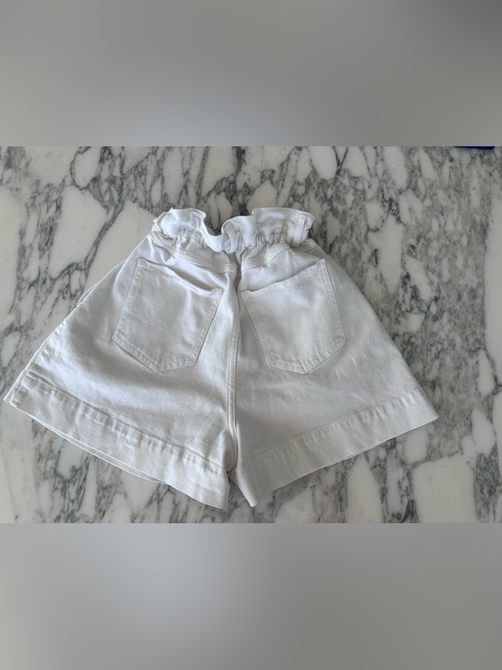 Scanlan Theodore Denim Soft Waist Shorts - White - Size M/L